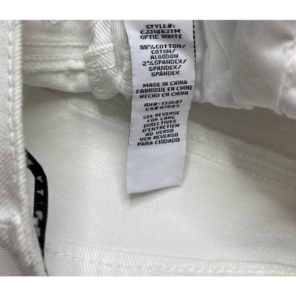 Celebrity Pink Jean Shorts 3 White Juniors' Rainbow Stripe Stretch‎ Raw-Hem NEW - Picture 8 of 13